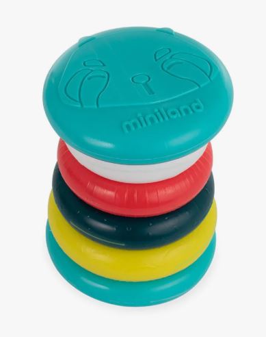 jouet sensoriel et éducatif a Empiler et rouler Miniland